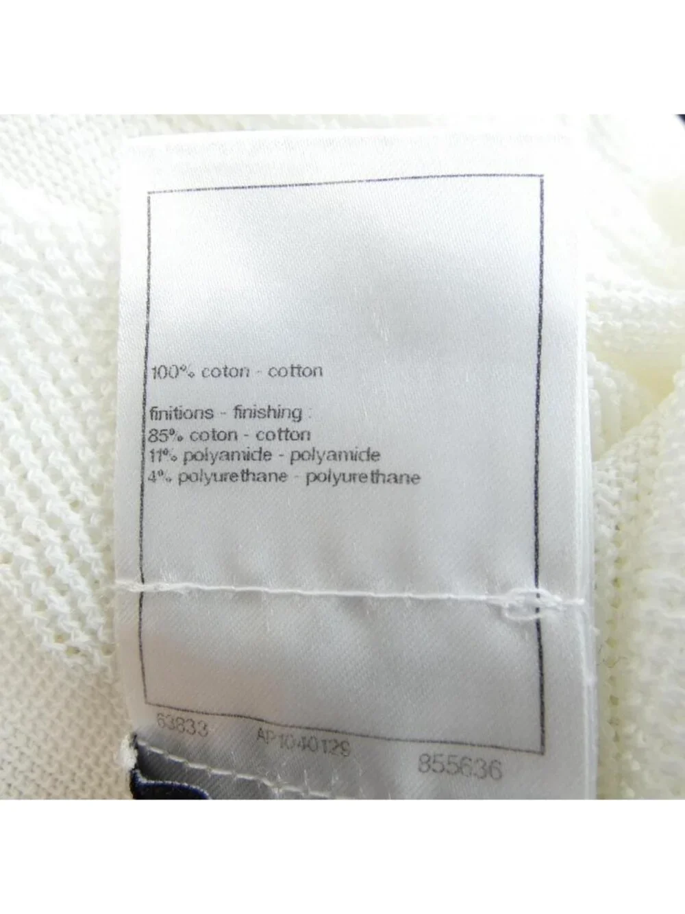 Chanel Knit Sweater White